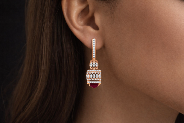 Faceted Jhumkis