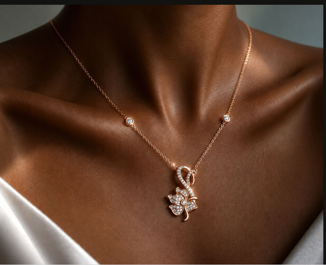 Diamond pendant necklace